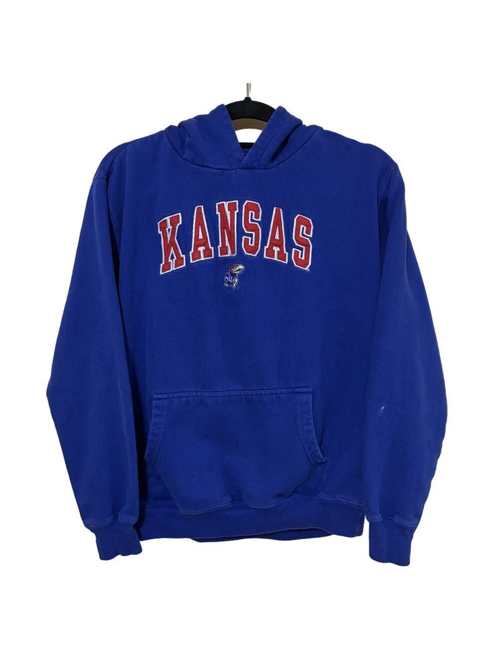 University Of Kansas Jayhawks Pullover Hoodie Youth XL TSI Blue NCCA Long Sleeve
